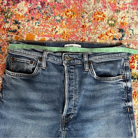 RE/DONE x Revolve Dusk Destroy Button Fly Distressed Ankle Jeans - Picture 13 of 16